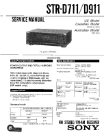 Sony STR-D711 - Service Manual 